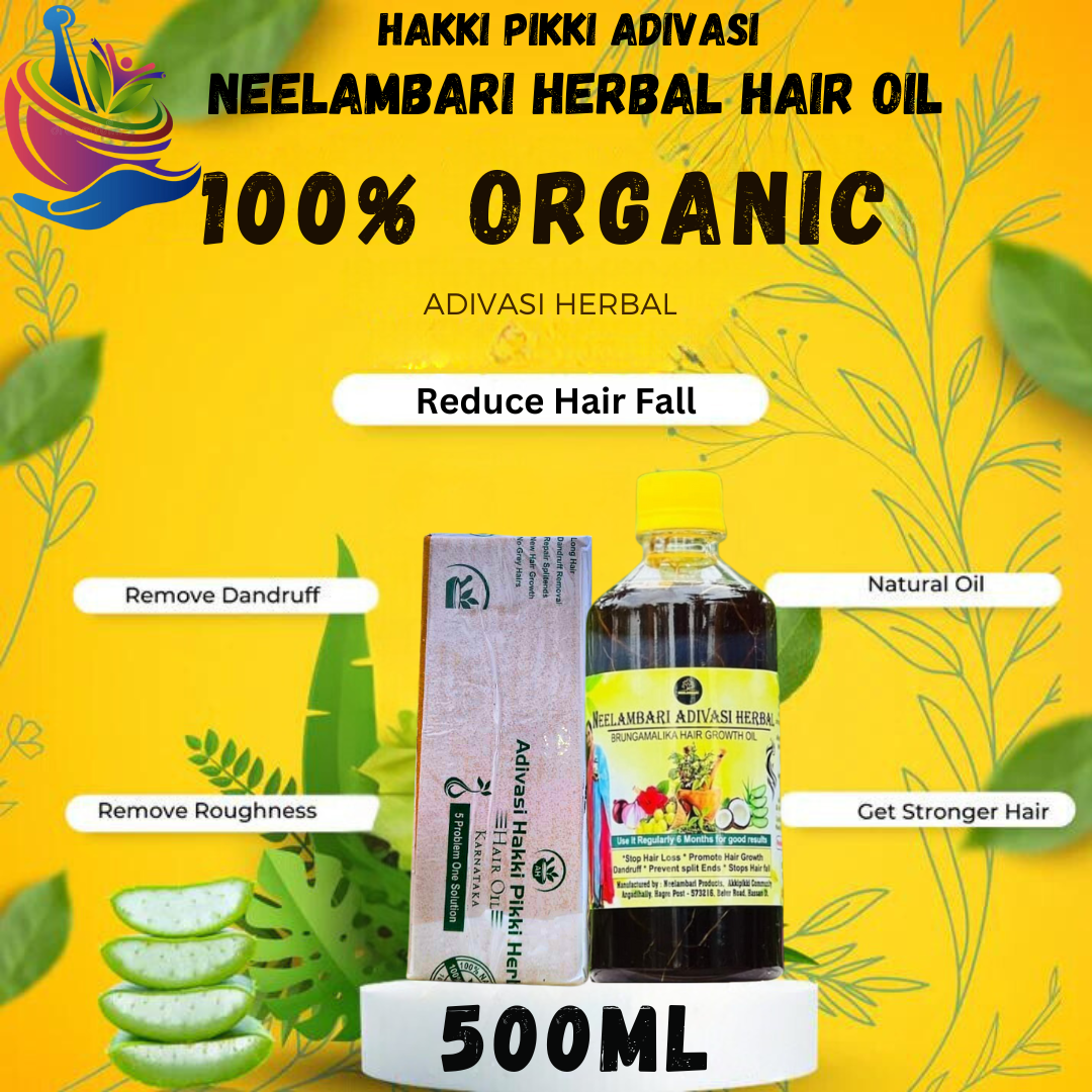 ADIVASI NEELAMBARI HAIR OIL(5.0 ⭐⭐⭐⭐⭐ 19,345 REVIEWS) Globally